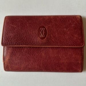 CARTIER Mastrin Bordeaux Compact Wallet